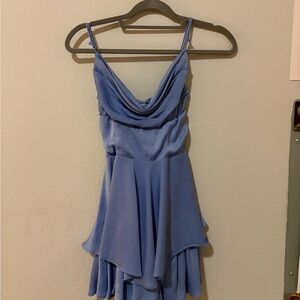 Mustard Seed Light Blue Mini Dress